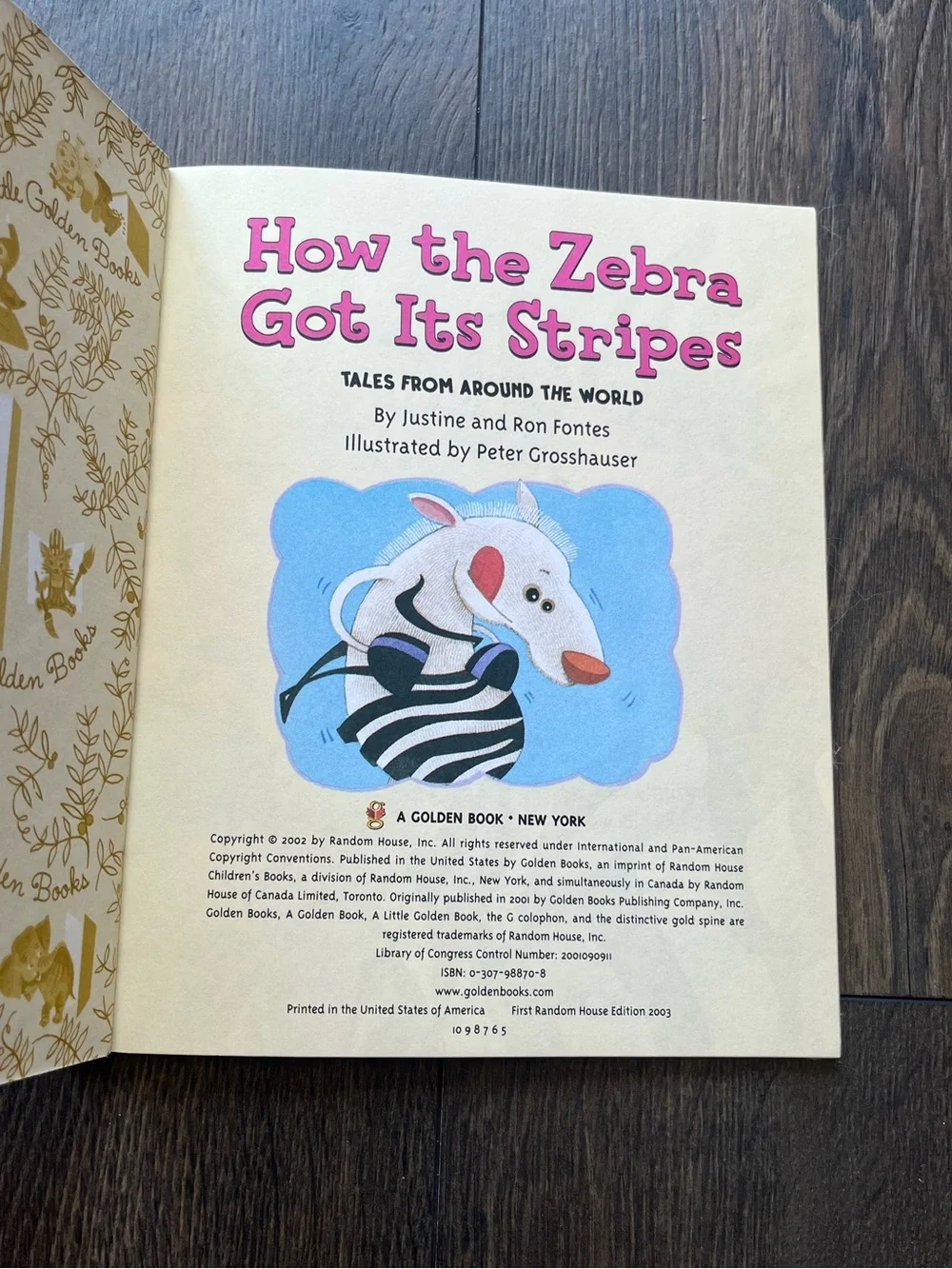 A Little Golden Book “How the Zebra Got Its Stripes” Children’s Book